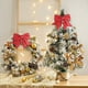 thumbnail image 4 of Lazo Rojo de Algodón Perlado Navideño | Adorno Colgante para Árbol de Navidad (Diy) | Accesorio para Caja de Regalo | Tamaño: 20 X 17 Cm | Polvo Dorado Brillante | 1 Unidad, 4 of 6