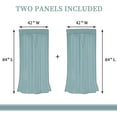 thumbnail image 4 of Christmas Tree Rod Pocket Blackout Curtains for Boy Girl Bedroom, Xmas Winter Snowflake Fir Twigs and Red Love Heart Light Filtering Window Drapes for Living Room Darkening, 84x84 inch, 4 of 6