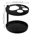 thumbnail image 3 of Organizador de Pasta Dental para Baño de Metal, Soporte para Cepillos de Dientes de Metal Negro sin Necesidad de Taladro, Diseño Multifuncional que Ahorra Espacio para Encimeras, 14.9x12x12cm, 3 of 6