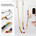 thumbnail image 6 of HEANUJJ  1Set Assorted Color Round Wood Beaded Silicone Necklace for Mobile Phones, 6 of 8