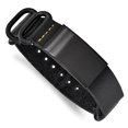 thumbnail image 4 of Stainless Steel Bracelet Men's 19.75 mm in Brushed Black IP-plated Leather Adj. ID, 4 of 6
