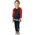 thumbnail image 2 of Hat and Beyond Infant Raglan 3/4 Sleeve Cotton Baseball T-Shirts, 2 of 4