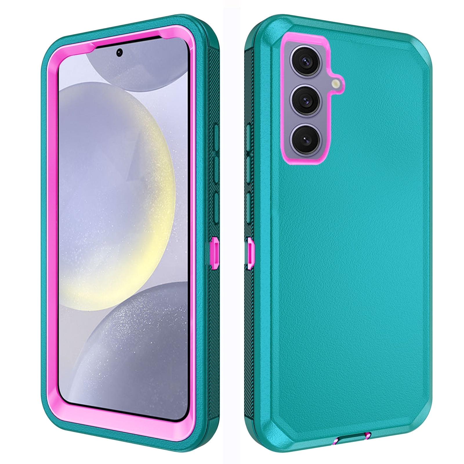 Asuwish Compatible with Samsung Galaxy S24 Plus S24+ 5G Phone Case Hybrid Rugged Shockproof Hard Protective Drop Proof Full Body Heavy Duty Mobile Cell Cover for S24Plus 24S + S 24+ Women Men Green