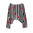 thumbnail image 5 of Xdegoge Valentine Sweater for Women Pullover Ribbed Knit Long Sleeve Oversized Sweaters Heart Graphic Fashion Dressy Casual Crewneck Tops, 5 of 5