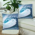 thumbnail image 2 of MKHERT Wave Throw Pillowcase Pillow Cover Cushion Couver 18x18 inch, Set of 2, 2 of 3
