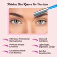 thumbnail image 6 of Facial Razor Hair Removal - Dermaplaning Tool Peach Fuzz Remover Trimmer Women Remove Fine Hair Blue Eyebrow Razors Dermaplane  Shavers    Travel Essential, 6 of 6