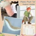 thumbnail image 6 of 2Pcs White Fursuit Plush Tail Holder Fur Dog Tail Belt Harness 3x3inch Plastic Plush Tail Fixation Holder for DIY, 6 of 6