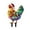 A2#, variant on Christmas Light-UpOutdoor Decor, 2D Plastic Christmas Chicken Decorations with Red Christmas Hats Animal Garden Stakes for Holiday Atmosphere Rooster Lawn Rooster Decorations