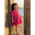 thumbnail image 6 of BemeyourBBs Toddler Baby Girls Boys Swim Cover Up Swimwear Poncho Kids Swimsuit Coverup Waffle Knit Beach Bathing Suit Bathing Robe Short Sleeve Hooded Coverups Beachwear Wrap, 6 of 9