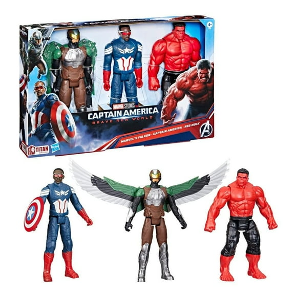 Figura de Acción Hasbro Marvel Titan Series: Capitán America Multipack