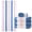 Pink Blue, variant on Jessy Home 4 Pack Stripe Beach Towel Sets, 30"x60" Quick-dry Sand-resistant Lightweight Soft Beach Towel for Travel, Gym