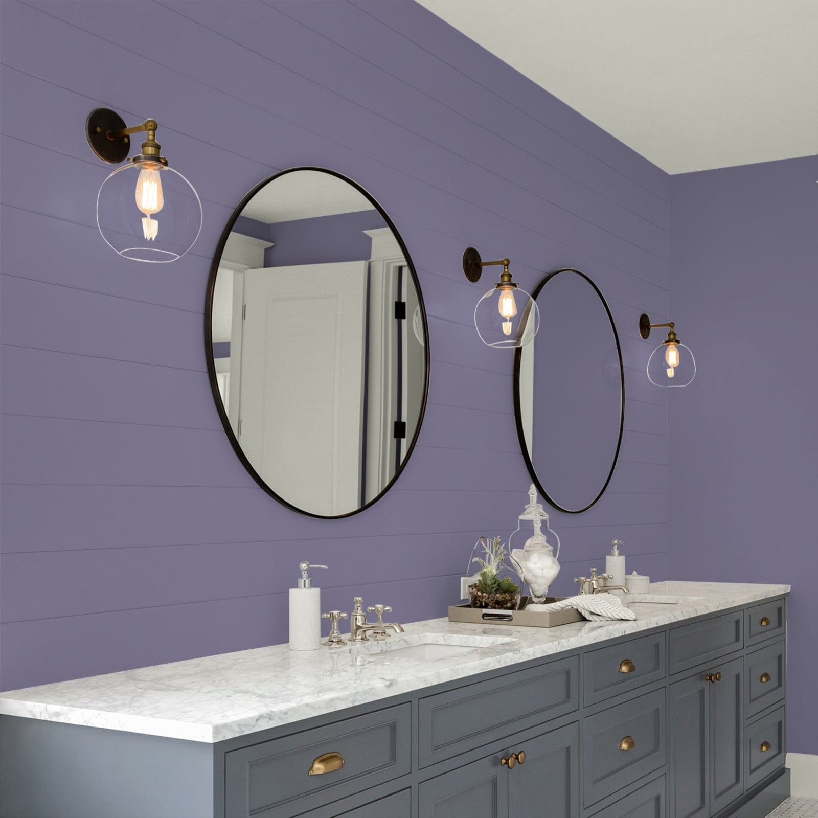 Glidden Glidden Kitchen Bath and Laundry Plum Shade / Purple, Eggshell Interior Paint with Primer, 1 Gallon
