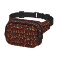 thumbnail image 2 of Fuzoiu Dancing African Women1 Print Unisex Square Double Layer Waist Bag,Crossbody Fanny Pack Travel Workout Accessory, 2 of 9