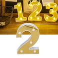 thumbnail image 1 of Number Light, Gold Indoor Lighting Sign Light Fashion  For Home Decorating For Party, 1 of 8