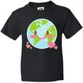 thumbnail image 3 of Inktastic Happy Earth Day with Hearts Youth T-Shirt, 3 of 5
