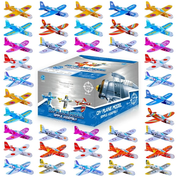 Foam Gliders Planes Lucky Guess 100 unidades para regalos de fiesta para niños