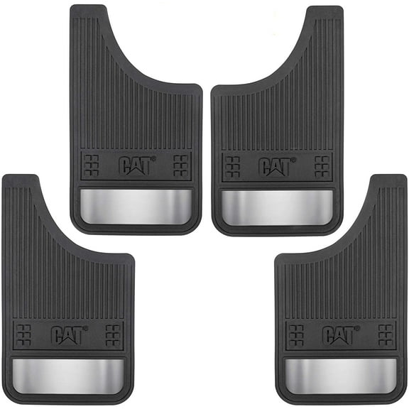 CAT Heavy Duty Pro Mud Flap, Dirt/Slush Protection, Night Reflectors 4 Piece Pack