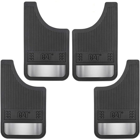 CAT Heavy Duty Pro Mud Flap, Dirt/Slush Protection, Night Reflectors 4 Piece Pack