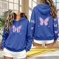 thumbnail image 5 of Hurxie Women's Graphic Hoodies Print Drawstring Long Sleeve Pocket Sweatshirt Pullover Tops, 5 of 5