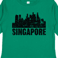 thumbnail image 4 of Inktastic Singapore City Skyline with Grunge Boys or Girls Long Sleeve Toddler T-Shirt, 4 of 5
