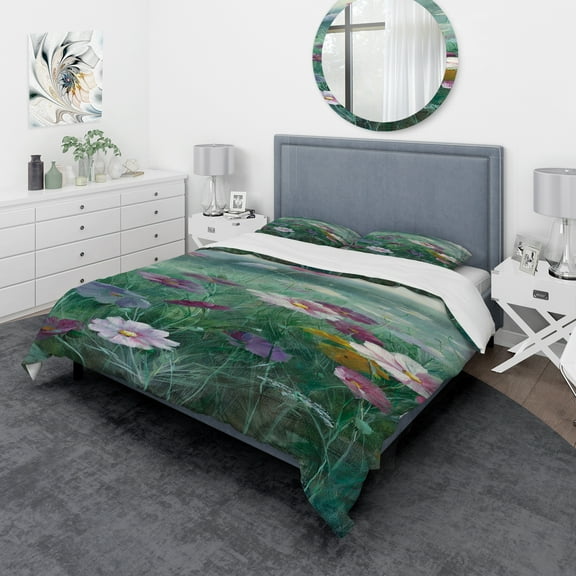 Designart 'Cosmos at Dawn II' Geometric Duvet Cover Set