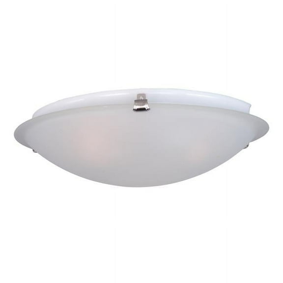 4 x 12.5 in. Malaga 2-Light Flush Mount, Satin Nickel