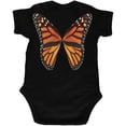 thumbnail image 1 of Monarch Butterfly Wings Costume Black Soft Baby One Piece, 1 of 1