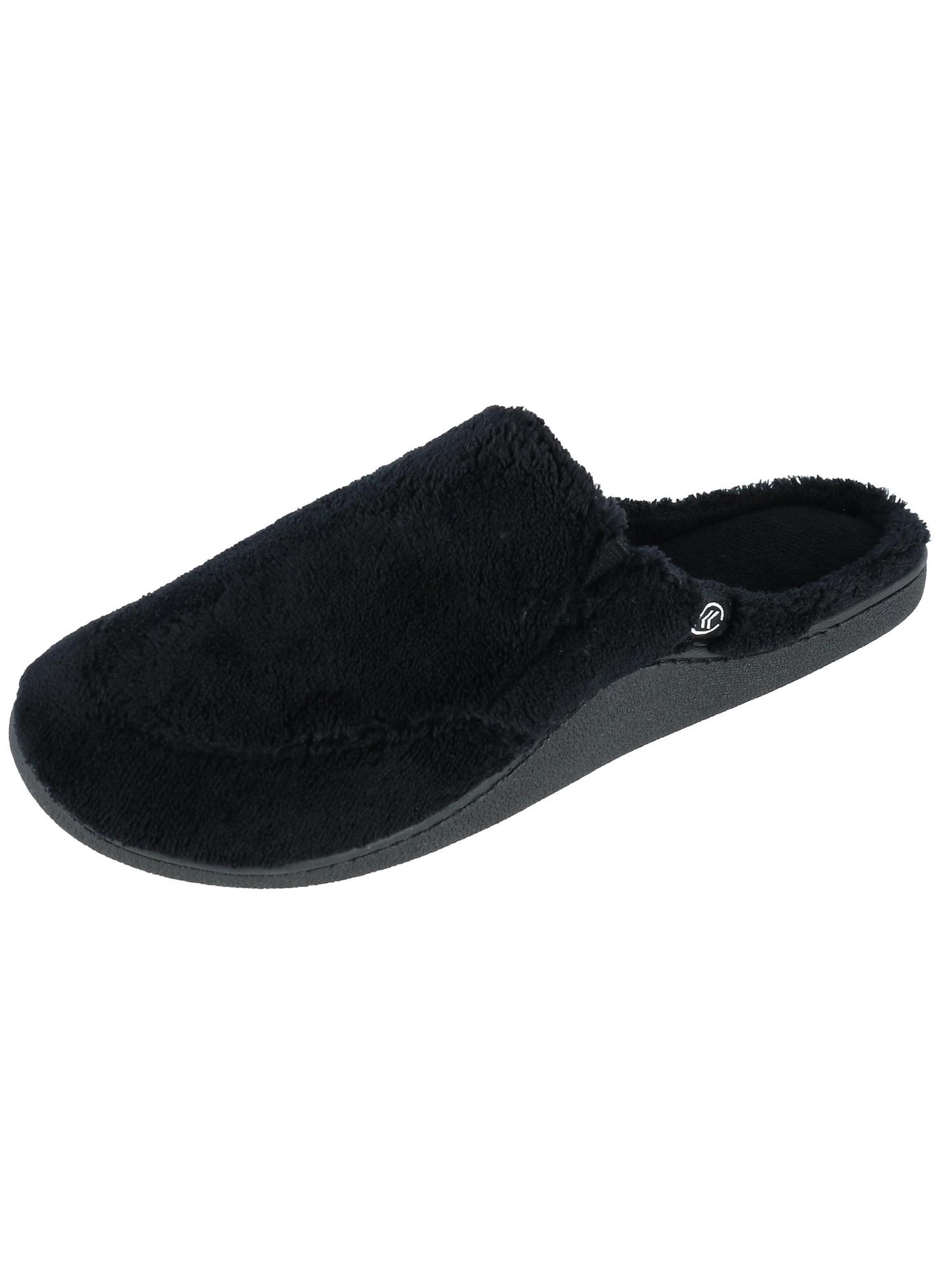 isotoner men's microterry clog slippers