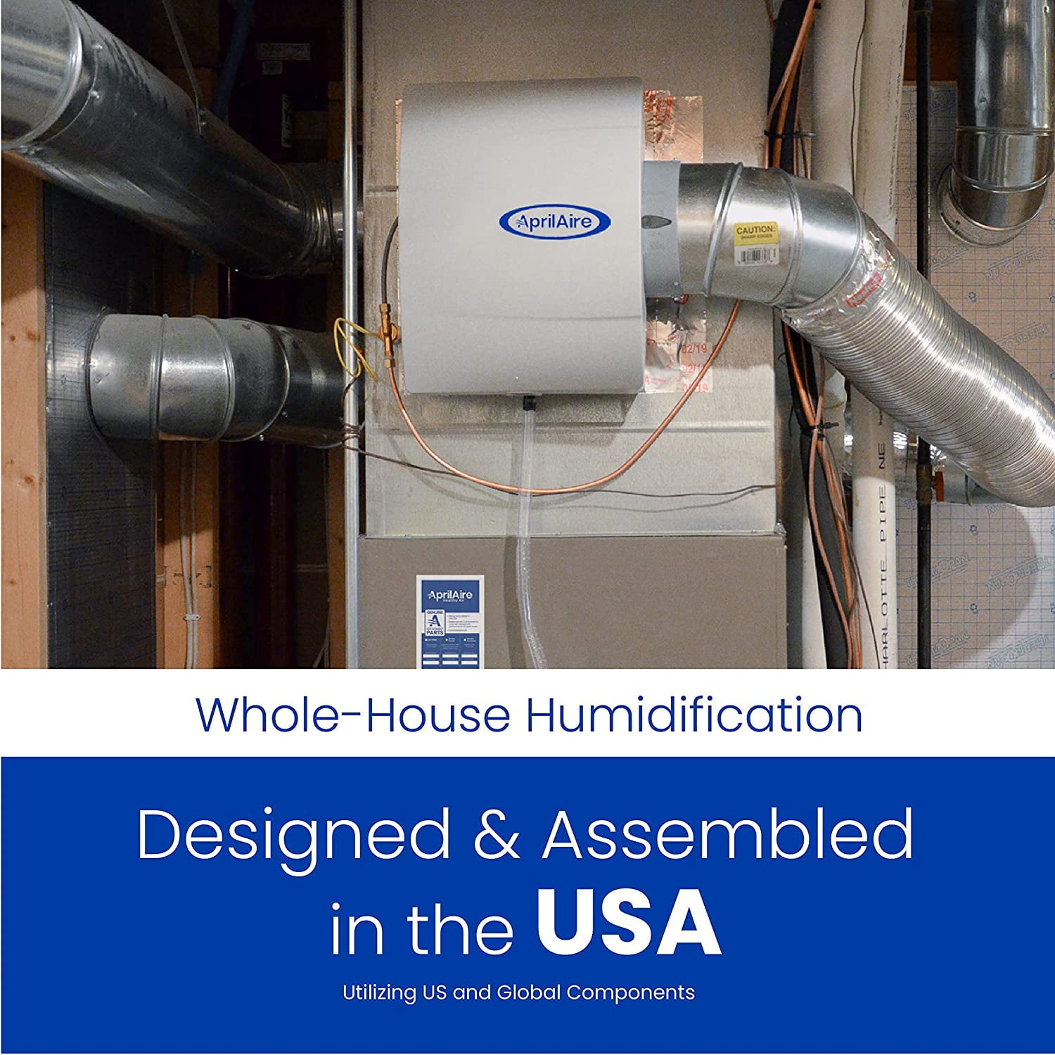 aprilaire model 600 automatic whole house large capacity furnace humidifier for up to 4,000 square feet