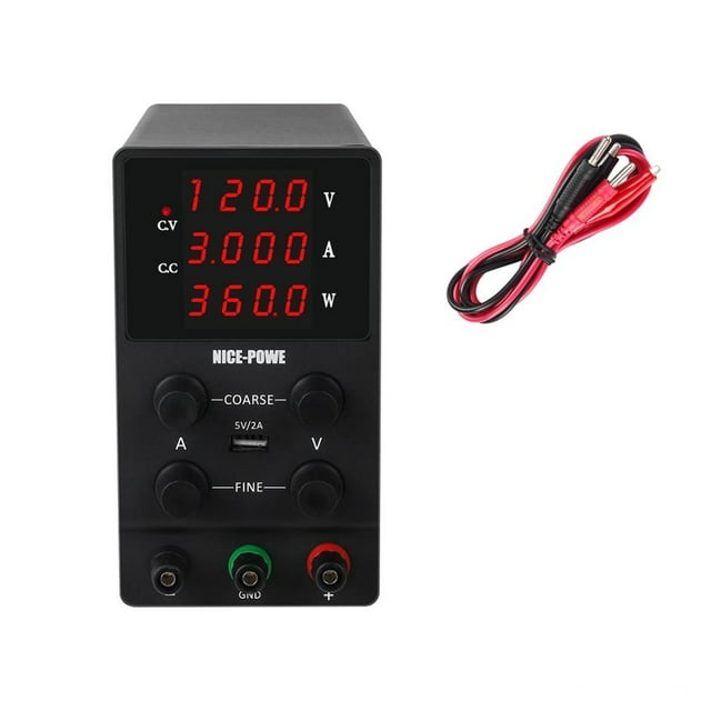 5 Modes Of 120-V 3A Switching Adjustable Power Supply Laboratory Precision Digital LED Display DC Regulated Bench Source