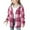 Hot Pink, variant on NAISIBABY Girls Fleece Shirt Jacket 8T, Button Down Long Sleeve Fashion Plaid Fall Winter Casual Hooded Outwear Coffee(4-15T)