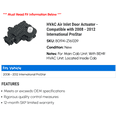 thumbnail image 2 of HVAC Air Inlet Door Actuator - Compatible with 2008 - 2012 International ProStar 2009 2010 2011, 2 of 2
