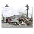 thumbnail image 2 of Print: Barber Shop Located In Ninth Ward, New Orleans, Louisiana, Damaged, 2 of 4