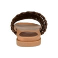 thumbnail image 4 of Women's Journee Collection Colette Strappy Slide Brown Faux Leather 6 M, 4 of 7