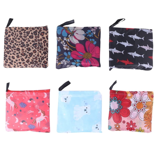 Paquete de 6 Bolsas de la Compra Reutilizables y Plegables PENGJJMXG Multicolor