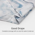thumbnail image 5 of Small Stall Shower Curtain 36 x 72, Blue Marble Half Size Shower Curtain, Modern Abstract Narrow Shower Curtain for Bathroom Decor, 36 inch Light Blue Fabric Shower Curtain, 5 of 6