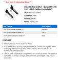 thumbnail image 2 of Outer Tie Rod End Set - Compatible with 2007 - 2013 Cadillac Escalade EXT 2008 2009 2010 2011 2012, 2 of 2