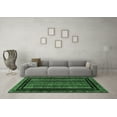 thumbnail image 3 of Ahgly Company Indoor Round Abstract Emerald Green Modern Area Rugs, 8' Round, 3 of 4