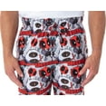 Marvel Men's Deadpool Chibi Character Print Adult Sleep Lounge Pajama