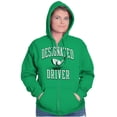 thumbnail image 4 of Designated Driver Funny Golfing Pun Zip Up Hoodie Men's Women's Brisco Brands M, 4 of 6