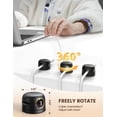 thumbnail image 2 of Organizador de cables giratorio Lamicall, paquete de 12 unidades, para escritorio y oficina, 2 of 7