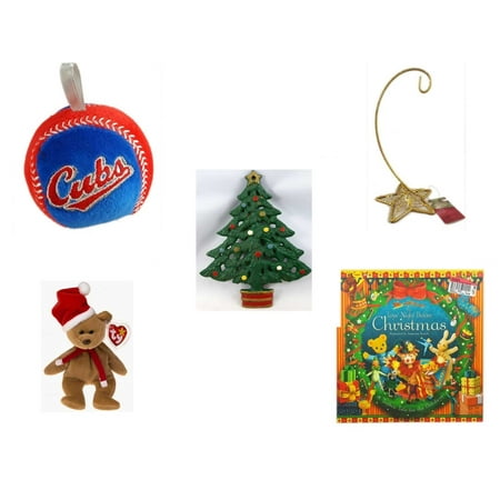 christmas fun gift bundle 5 piece chicago cubs baseball ornament gold glitter - Chicago Christmas Ornament christmas fun gift bundle 5 piece chicago cubs baseball ornament gold glitter - Chicago Christmas Ornament