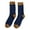 Navy, variant on Circulation Compression Socks for Women Men Winter Men Coral Fleece Socks Middle Tube Sleeping Home Solid Stocking Breathable Casual Socks
