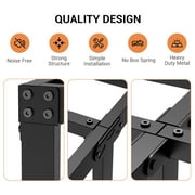 Twin Bed Frames 14 Inch Twin Platform Bed Frame with Large Storage Space,Black Bed Frame Twin Size Heavy Duty Metal Mattress Foundation,Corner Bed