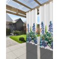 thumbnail image 3 of nqOlkjepod Outdoor Curtains for Patio Waterproof, Summer Botanical Succulents Outdoor Privacy Panels Grommet, Watercolor Spring Floral Blackout Outside Curtains for Porch/Cabana 54"x108", 2 Panels, 3 of 8