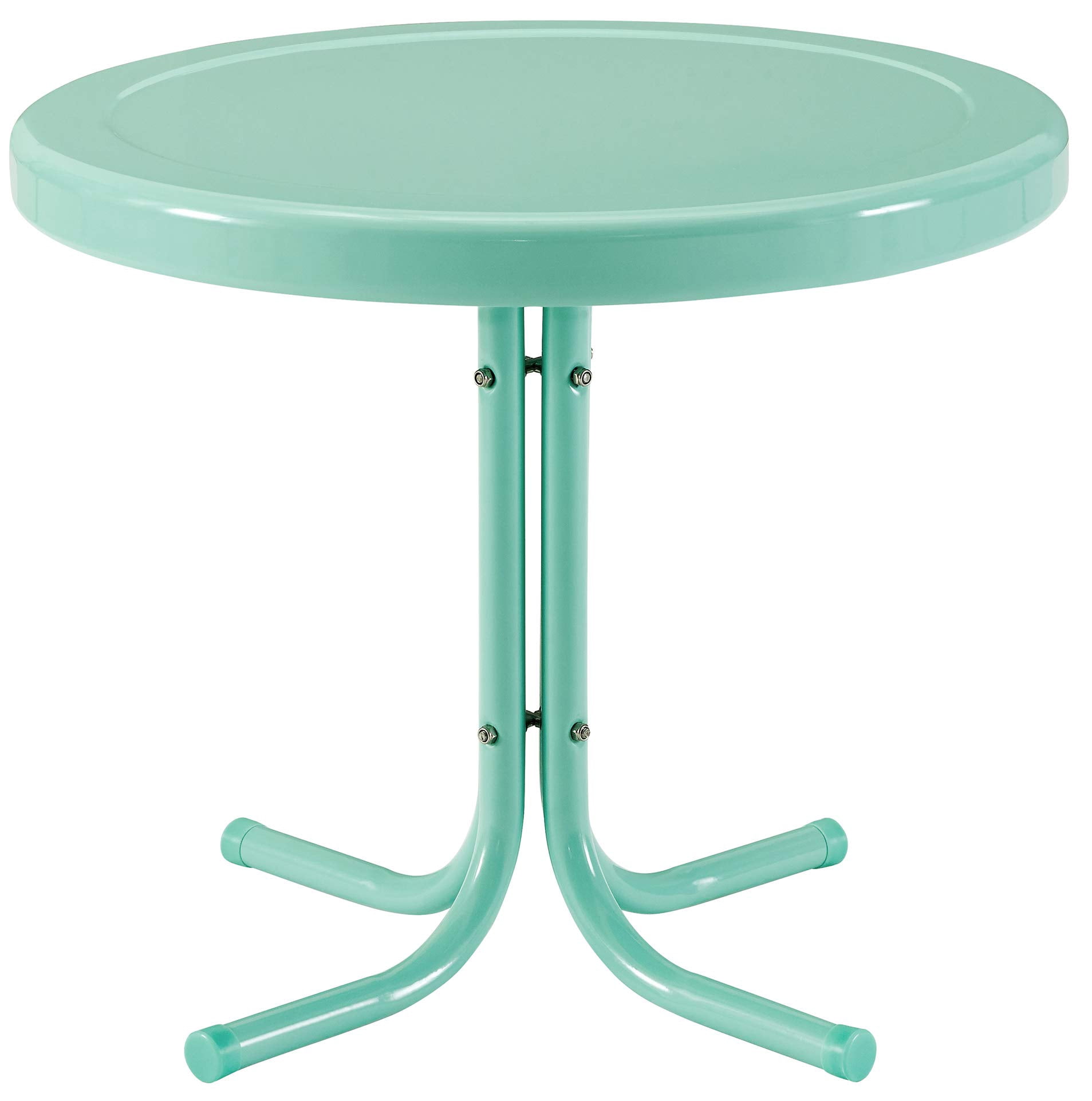 Crosley Furniture Griffith 3 Piece Metal Patio Conversation Set in Aqua