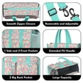 thumbnail image 3 of Teacher Tote Bag,Pioneer Flower Floral Print Pattern Teacher Utility Tote Bag,Large Work Tote Bags for Women with Multiple Pockets,Top Zipper Closure,13.8x10.6x6.7 Inch, 3 of 5