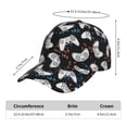 thumbnail image 2 of Picia Cool Gamepad pattern Trucker Low Profile Hat Men Women Baseball Cap Dad Hat Adjustable Unconstructed Plain Cap, 2 of 9