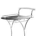 thumbnail image 2 of Benjara 26.5" Modern Metal Dazzling Serving Cart with 2 Shelves in Black/Silver, 2 of 2