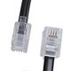 thumbnail image 3 of 9.3" Black RJ9 Telephone Phone Modem Coil Line Cord Cable, 3 of 5